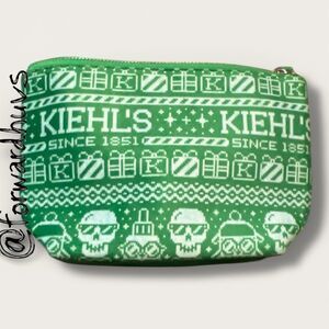 Bundle Sale 3 for $15 | Kiehl's Holiday Cosmetic Bag Pouch - 2022 Christmas Coll